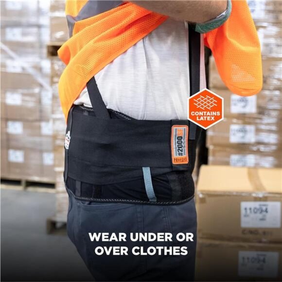 Ergodyne ProFlex 2000SF Back Support Brace, 8.5" Spandex, V-Shape Design - Picture 6 of 7